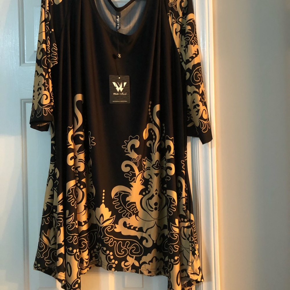 White mark black and gold dress size 2xl women’s